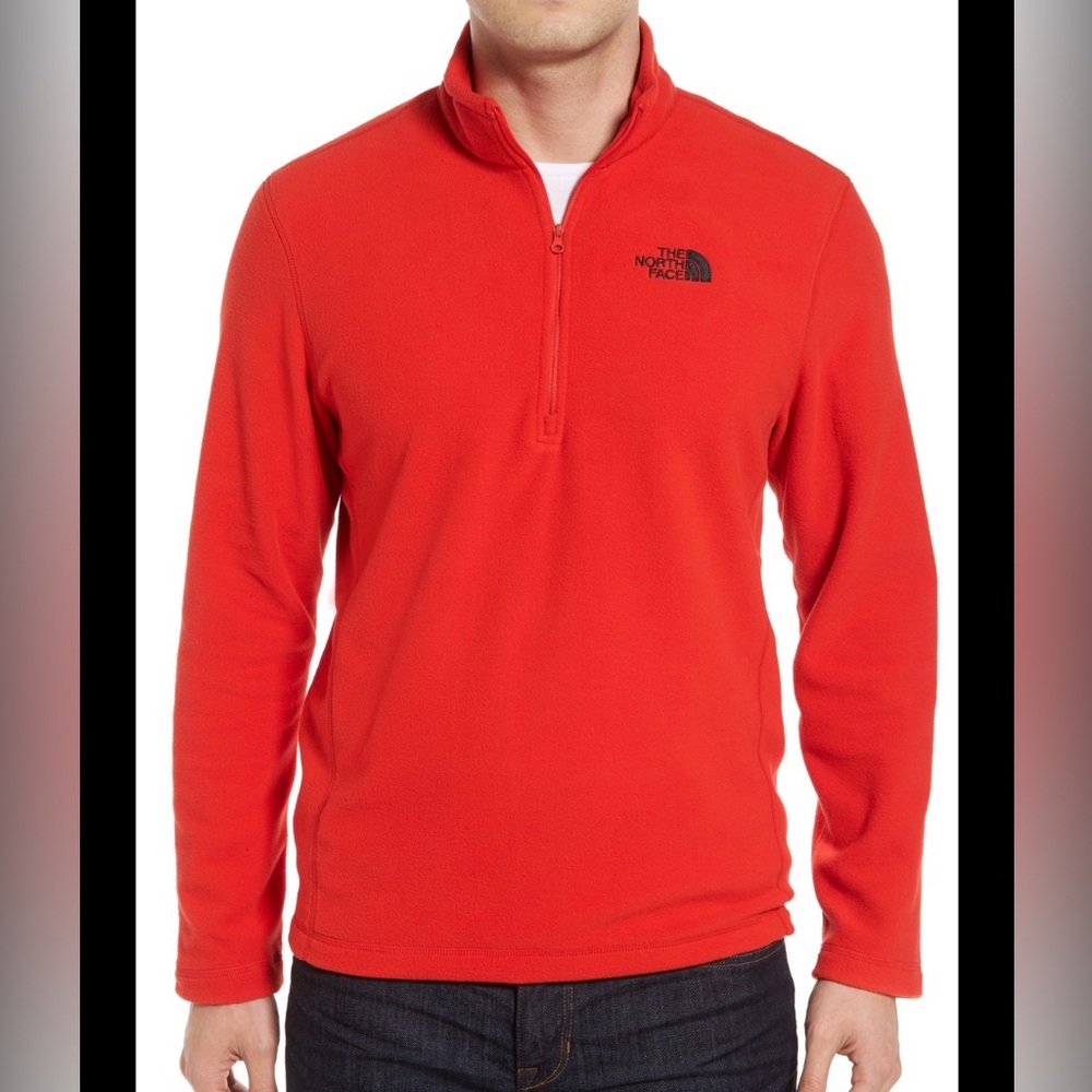 The North Face Glacier 100 Red Fleece Pullover